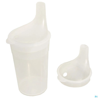 Gobelet set 2 becs long 250ml blanc adhome