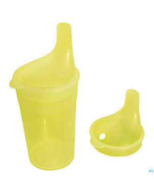Gobelet set 2 becs long 250ml jaune adhome