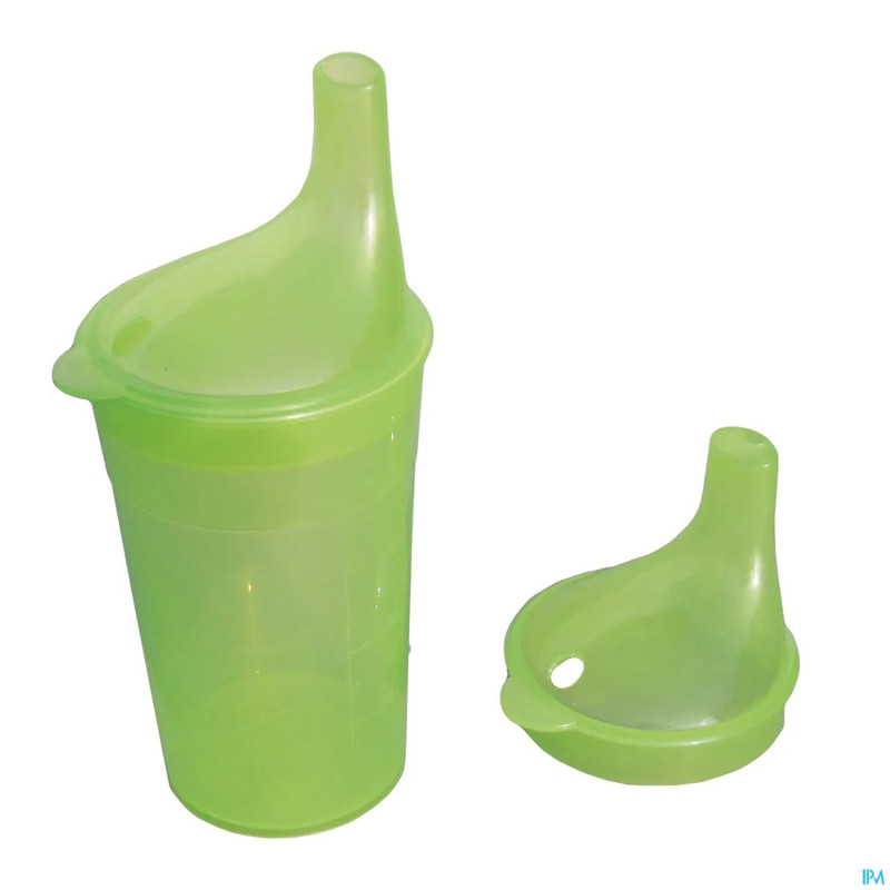 Gobelet set 2 becs long 250ml vert adhome