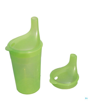 Gobelet set 2 becs long 250ml vert adhome