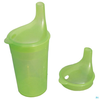 Gobelet set 2 becs long 250ml vert adhome