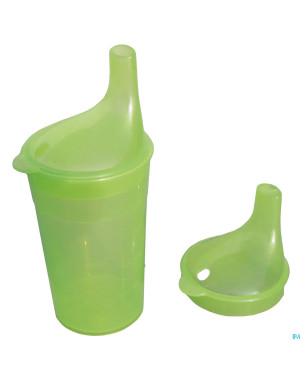 Gobelet set 2 becs long 250ml vert adhome