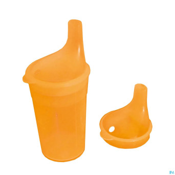 Gobelet set 2 becs long 250ml orange adhome