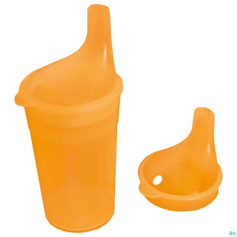 Gobelet set 2 becs long 250ml orange adhome