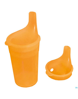 Gobelet set 2 becs long 250ml orange adhome