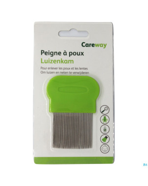 Careway peigne poux metal