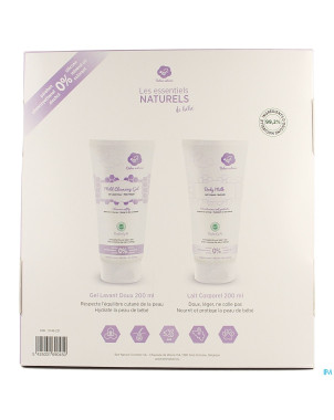 Babee nature coffret naissance lait 200ml+gel200ml