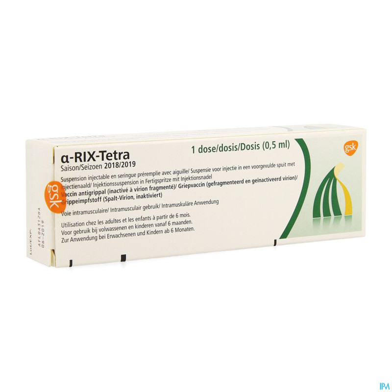 Alpharix tetra ser inj 0,5 ml  2018