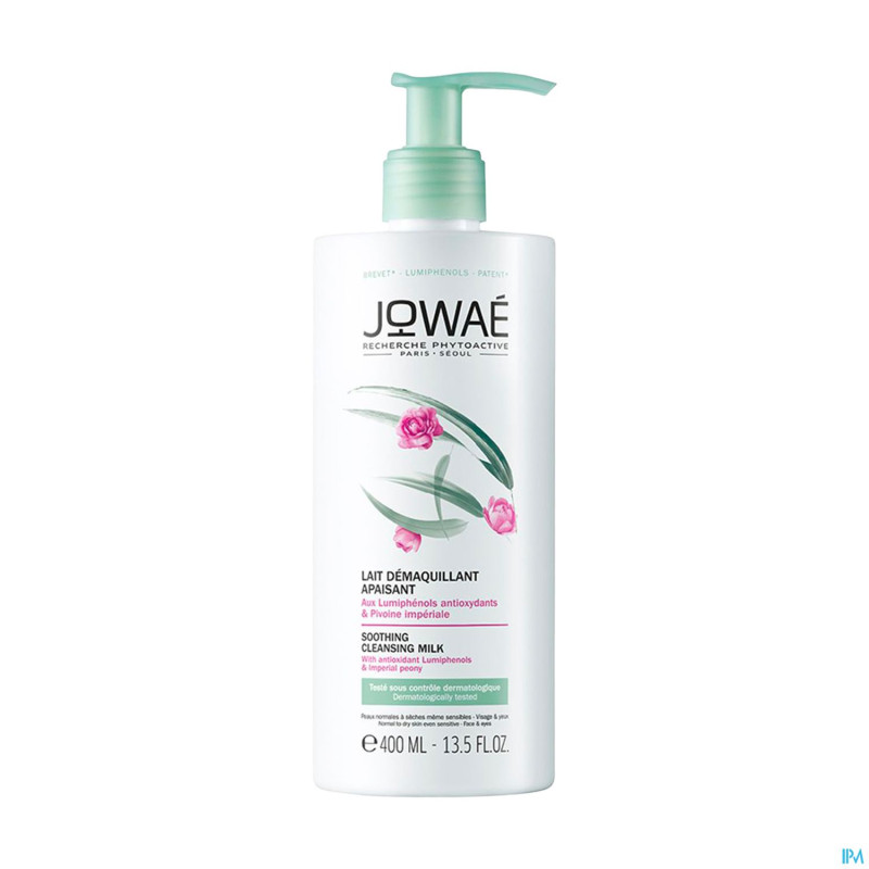 Jowae lait demaquillant apaisant    fl 400ml