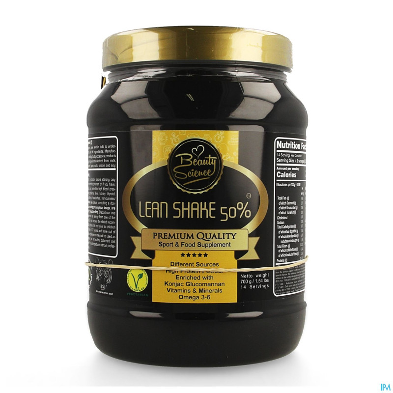 Beauty science lean shake 50% double choco 700g