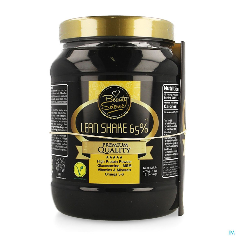 Beauty science lean shake 65% vanilla 453g