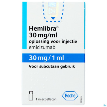 Hemlibra  30mg/1,0ml sol inj fl inj 1 +cnk 4125928