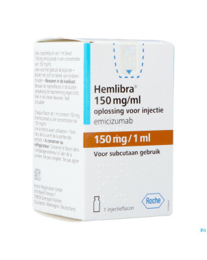 Hemlibra 150mg/1,0ml sol inj fl inj 1 +cnk 4125928