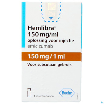 Hemlibra 150mg/1,0ml sol inj fl inj 1 +cnk 4125928