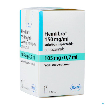 Hemlibra 105mg/0,7ml sol inj fl inj 1 +cnk 4125928