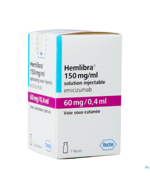 Hemlibra  60mg/0,4ml sol inj fl inj 1 +cnk 4125928