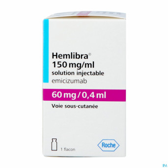 Hemlibra  60mg/0,4ml sol inj fl inj 1 +cnk 4125928