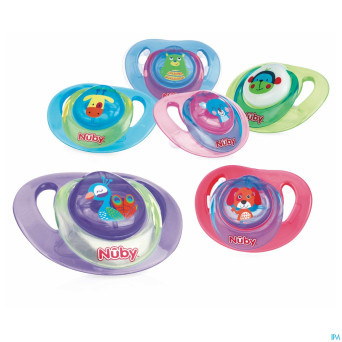 Nuby sucette orthodontique animal 0-6m