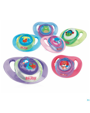 Nuby sucette orthodontique animal 0-6m