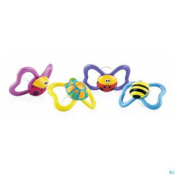 Nuby sucette ovale paci-pals 3d 0-6m