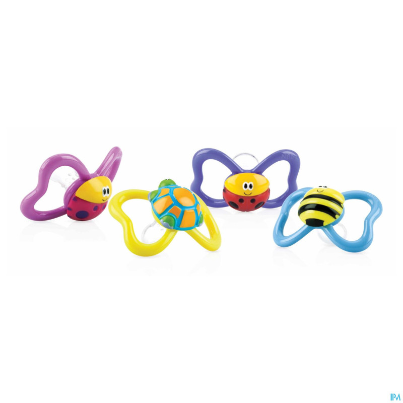 Nuby sucette ovale paci-pals 3d 0-6m