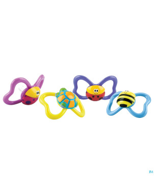 Nuby sucette ovale paci-pals 3d 0-6m