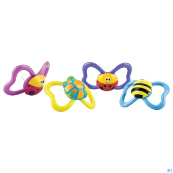 Nuby sucette ovale paci-pals 3d 6-36m