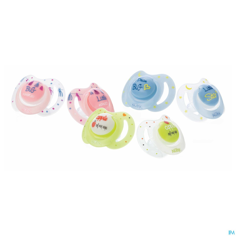 Nuby little moments sucette ovale 0-6m 2