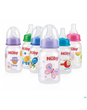 Nuby biberon debit lent 120ml 0m+