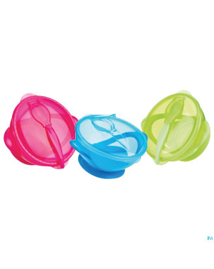 Nuby bol ventouse + cuillere 6m+