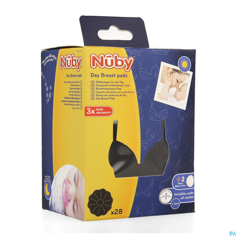 Nuby coussinets allaitement jour noir 30