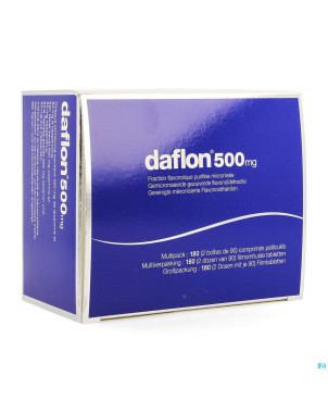 Daflon 500 comp pell 180 x 500mg