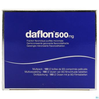 Daflon 500 comp pell 180 x 500mg