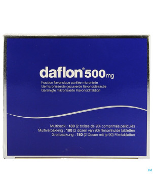 Daflon 500 comp pell 180 x 500mg