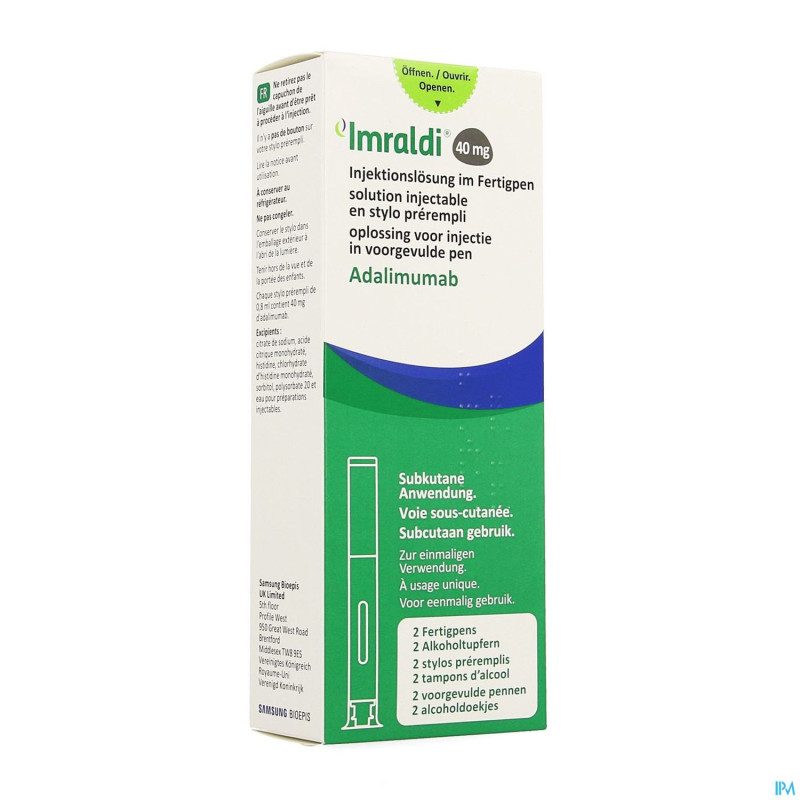 Imraldi 40mg sol inj 50mg/ml stylo preremplie  2