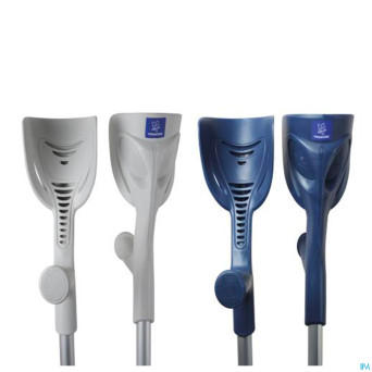 Homecare canne anglaise mono mat bleu    1