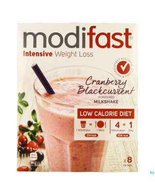 Modifast intensive milkshake cranberry    440g