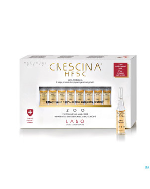 Crescina hfsc 100% 200 homme amp 10