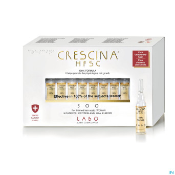 Crescina hfsc 100% 500 femme amp 20