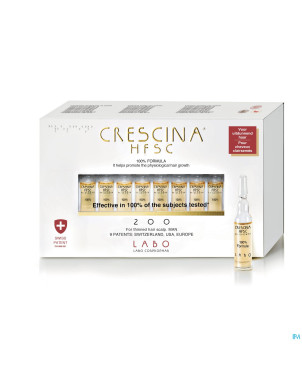 Crescina hfsc 100% 200 homme amp 20