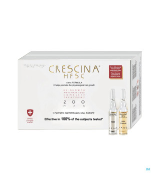 Crescina hfsc 100% 200 homme traitement complet