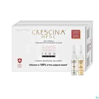Crescina hfsc 100% 1300 femme traitement complet