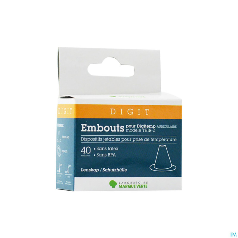 Marque v digitemp auriculaire embout    40