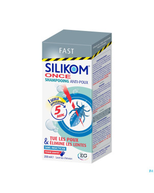 Silikom once shampooing a/poux a/lente    200ml