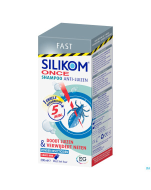 Silikom once shampooing a/poux a/lente    200ml