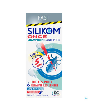 Silikom once shampooing a/poux a/lente    200ml