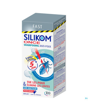 Silikom once shampooing a/poux a/lente    200ml