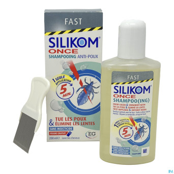 Silikom once shampooing a/poux a/lente    200ml