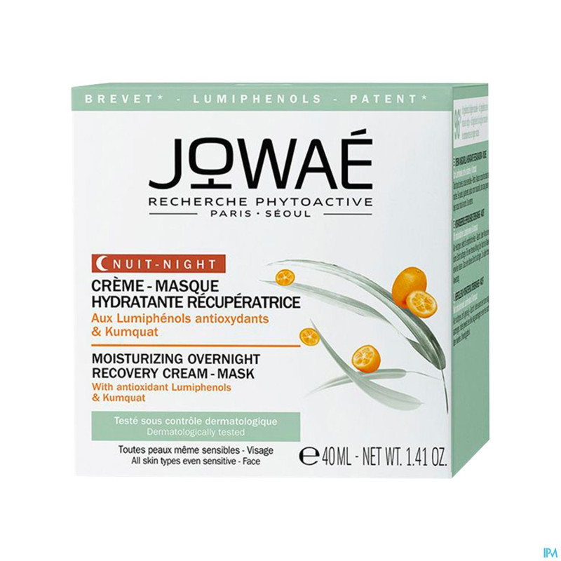 Jowae creme masque hydratant recup. nuit pot 40ml