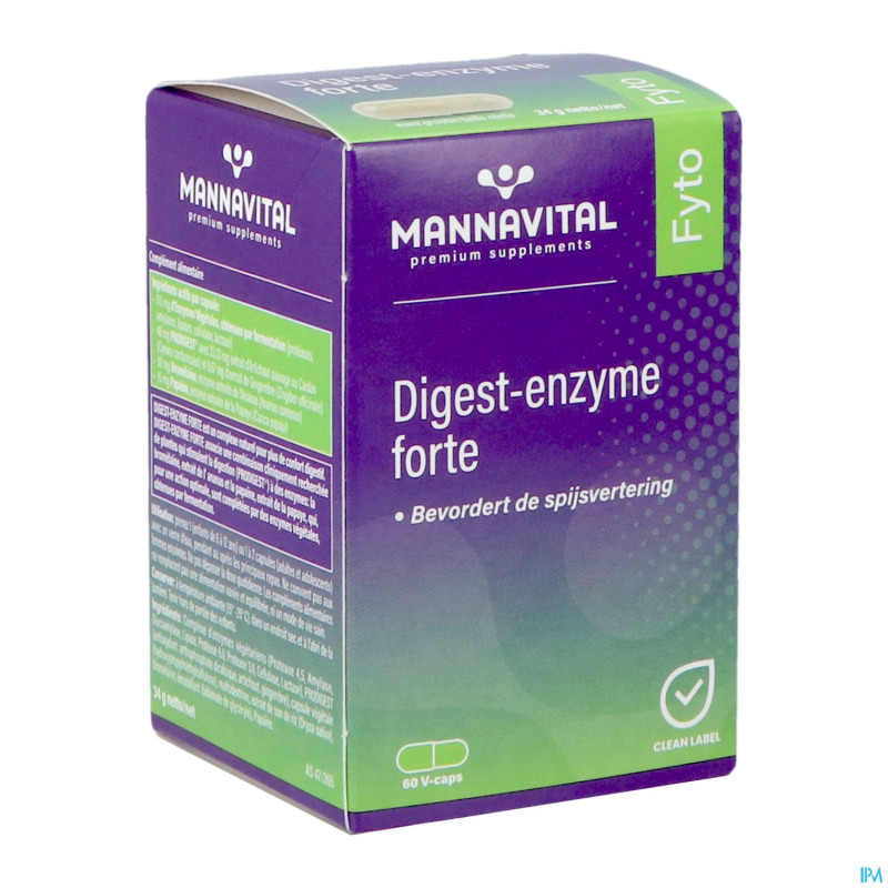 Mannavital digest enzyme  forte    v-caps 60